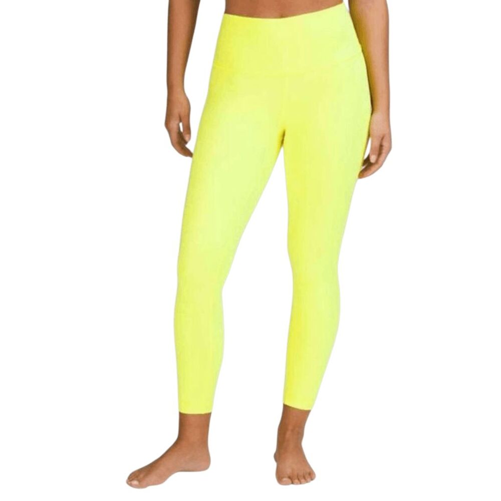 LULULEMON ATHLETICA Wunder Under Hi-Rise Tight 25' In Highlight Yellow Size 2